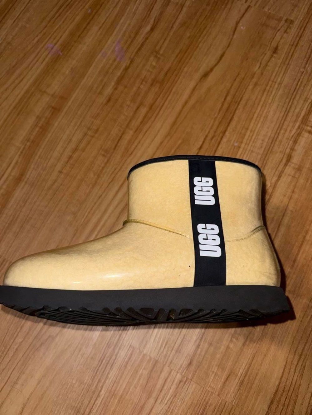 UGG Kids Yellow Short Boot with Branded Strap